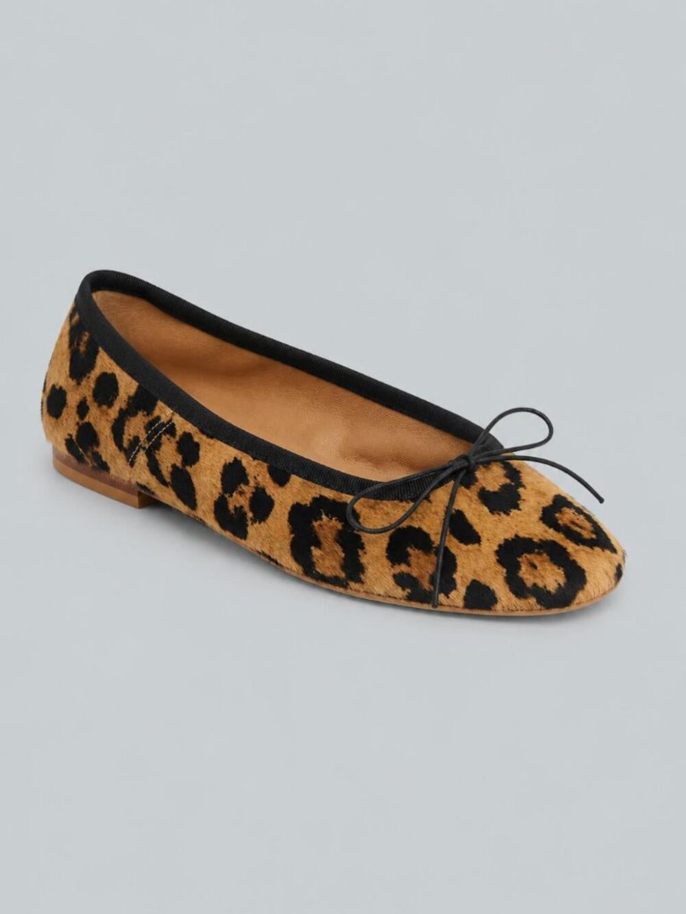Women's Dance Ballerina Flats - Leopard/Black